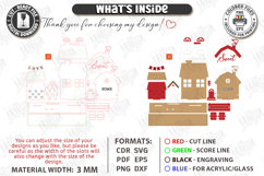 Valentine House Village Stand Laser Cut | 3D Village Stand Product Image 2