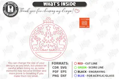 Christmas Hanger Decor Laser Cut | Boho Christmas Ornament Product Image 3