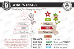 Wooden Christmas Tree Wall Decor Laser Cut | Christmas Signs Product Image 3
