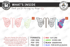 Stained Glass Style Plant Pot Clip Laser Cut Bundle | Garden Product Image 7