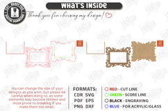 Fridge Magnet Frame Laser Cut | Magnetic Photo Frame | CNC Product Image 3