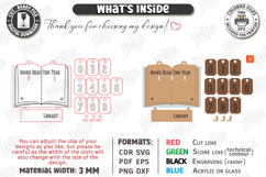 Books Read Tracker SVG - Personalized Wooden Book Counter Product Image 2