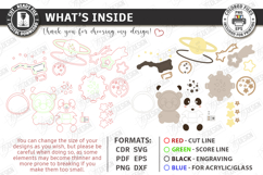 Nursery Luminous Wall Décor Laser Cut Bundle | Night Light Product Image 7