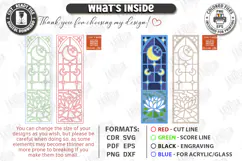 Stained Glass Bookmark Laser Cut | Faux Stained Glass Window Product Image 3