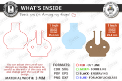 Cute 3D Fridge Magnets Laser Cut | Home Decor | Vases Laser Product Image 3