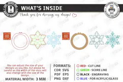 3D Christmas Napkin Ring Laser Cut | Festive Table Decor Product Image 3
