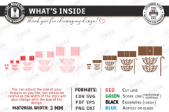 Umbrella Flower Box Laser Cut Bundle| Bridal Shower Gift Box Product Image 2