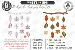 Fall Garland Laser Cut | Autumn Garland | Thanksgiving Day Product Image 3