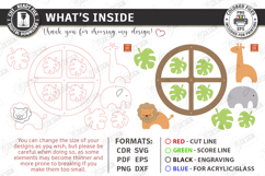 Baby Nursery Mobile Laser Cut | Newborn SVG | Nursery Decor Product Image 3