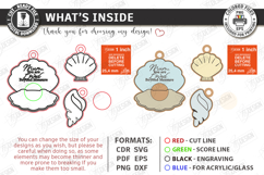 Mother's Day Personalized Keychains Laser Cut Bundle SVG Product Image 8