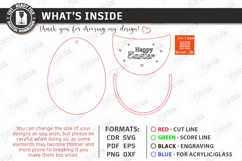 3D Easter Gift Tag Laser Cut | Basket Tag | Money Holder SVG Product Image 18