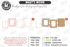 Fridge Magnet Frame Laser Cut | Magnetic Photo Frame | CNC Product Image 3
