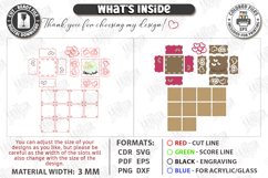 Galantines Day Photo Memory Box Laser Cut | Keepsake Box SVG Product Image 3