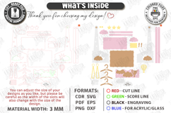 Baby Shower Closet Crate Laser Cut | Nursery Basket Laser Product Image 3