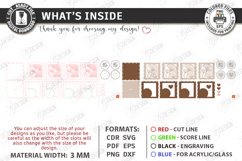 Mother's Day Gift Boxes Laser Cut Bundle | Floral Boxes SVG Product Image 8