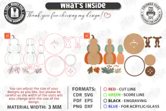 Fall Pumpkin Wooden Décor Laser Cut | Autumn Decor | Fall Product Image 3