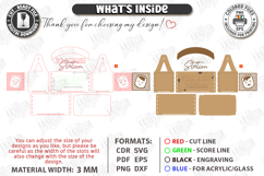 S'mores Station Box with Handle Laser Cut | S'mores Basket Product Image 3