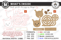 Yarn Wrapped Animal Laser Cut | Shelf Sitter | Squirrel SVG Product Image 3