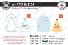 Acrylic Christmas Ornament Laser Cut | Christmas Tree Décor Product Image 3