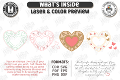 Heart Shaped Candle Holder Laser Cut|Valentine's Candlestick Product Image 2