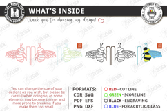 Stained Glass Style Plant Pot Clip Laser Cut Bundle | Garden Product Image 8