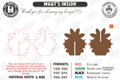 3D Wooden Cactus Laser Cut Bundle | Standing Desk Decor SVG Product Image 3