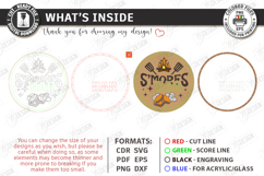 S’mores Station Sign Laser Cut | Outdoor Décor | Rustic SVG Product Image 3