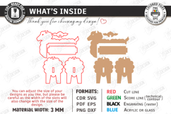 Tape Dispenser Laser Cut | Tape Holder | Sheep SVG | Office Product Image 3