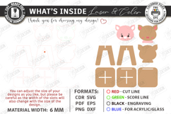 Animal Kids Chair Laser Cut | Nursery | Kids Laser | Pig SVG Product Image 3