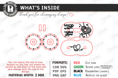 Knitting Row Counter Laser Cut Bundle|Knitting Accessory SVG Product Image 8