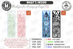 Stained Glass Bookmark Laser Cut | Faux Stained Glass Window Product Image 3