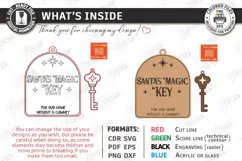 Santas Magic Key Laser Cut | 3D Layered Christmas Magic Key Product Image 3