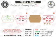 Valentine’s Day Board Laser Cut|Recipe for Love SVG|Kitchen Product Image 3