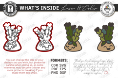 Succulent Stud Earrings with Display Cards Laser Cut Bundle Product Image 3