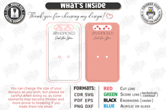 Valentine Flower Holder Card Laser Cut | Bouquet Holder SVG Product Image 3