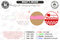 Valentine’s Round Door Signs Laser Cut Bundle| Layered Decor Product Image 13