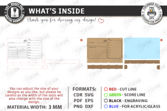 Acrylic Planner Laser Cut | Family Calendar | Wall Decor SVG Product Image 3