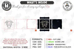 Zodiac Sign Night Light Laser Cut | Aries Light Box Laser Product Image 3
