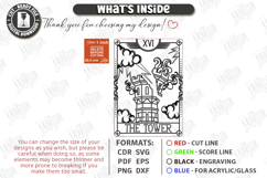 Tarot Card Coaster Laser Cut | Celestial Coaster | Mystical Product Image 3