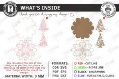Christmas Candle Centerpiece Laser Cut | 3D Candle Holders Product Image 3