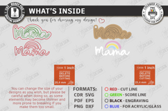 Mother's Day Keychain Laser Cut | Granny Keyring |Floral SVG Product Image 3