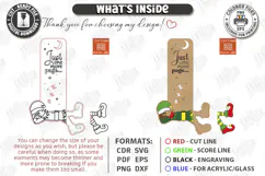 Funny Legs Bookmark Laser Cut | Elf Wooden Bookmarks Laser Product Image 3