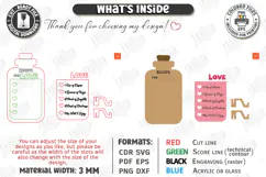 Valentine’s Day Board Laser Cut|Recipe for Love SVG|Kitchen Product Image 3