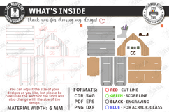 Farmhouse House Shelves Laser Cut Bundle | Rustic Wall Shelf Product Image 13