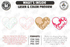 Heart Shaped Candle Holders Laser Cut Bundle|Valentine SVG Product Image 9