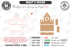 House Shaped Organizer Laser Cut | Desktop Storage Tray SVG Product Image 3