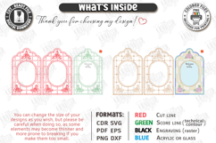 Stained Glass Wedding Welcome Sign Laser Cut | Floral Design Product Image 3