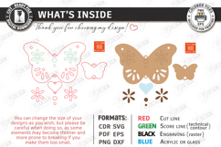 Butterflies Hanging Decor Ornament Laser Cut | Floral Decor Product Image 3