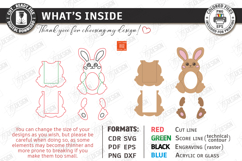 My First Easter Photo Frame Laser Cut | Baby Photo Frame SVG Product Image 3