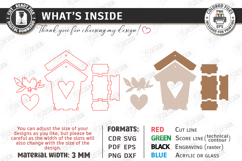 Spring Birdhouse Wall Decor Laser Cut Bundle | Home Decor Product Image 4